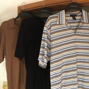 3 Dress or casual men’s shirts.